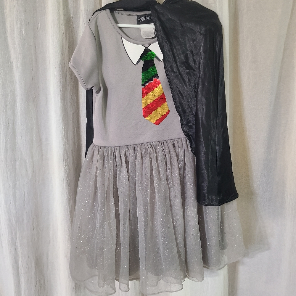 Harry Potter Girls Dress. Sequin reversible Gryffindor/Slytherin